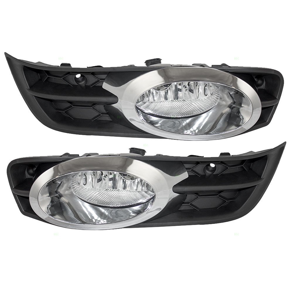 Honda Fog Lights Replacement - Driver & Passenger Side Lamps Compatible with 33950-TS8-A01 33900-TS8-A01 - Perfect for Night Driving & Bad Weather Visibility