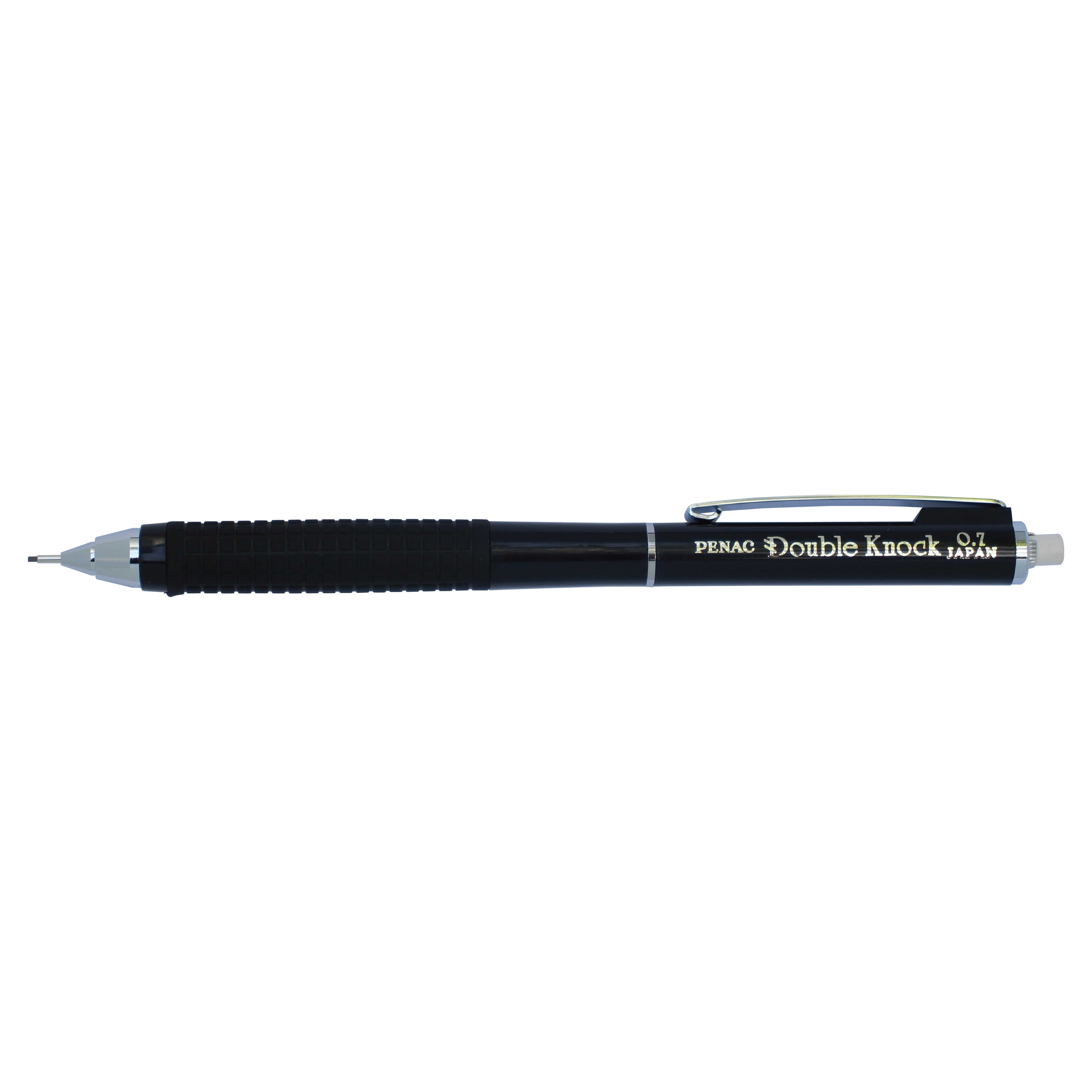 Double Knock 0.7mm Mechanical Pencil - Premium Black Drafting Pencil for Writing, Drawing & Sketching (DK 07BK) - Perfect for Students, Artists & Office Use