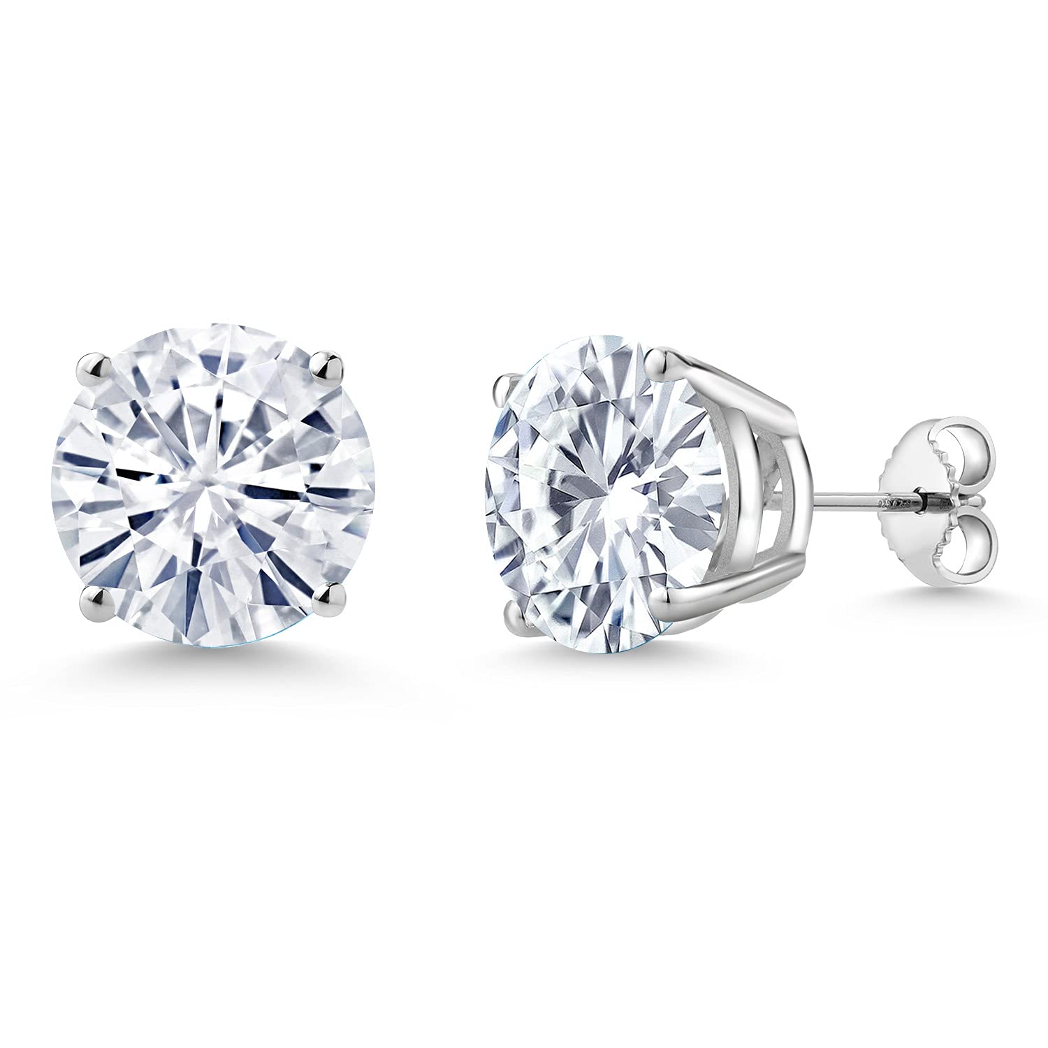 10MM Round Gemstone Birthstone Stud Earrings for Women & Men | 925 Sterling Silver Fine Jewelry | Perfect Gift for Mom, Wife, Her | Anniversary, Birthday, Christmas Present | Elegant Everyday Wear & Special Occasions