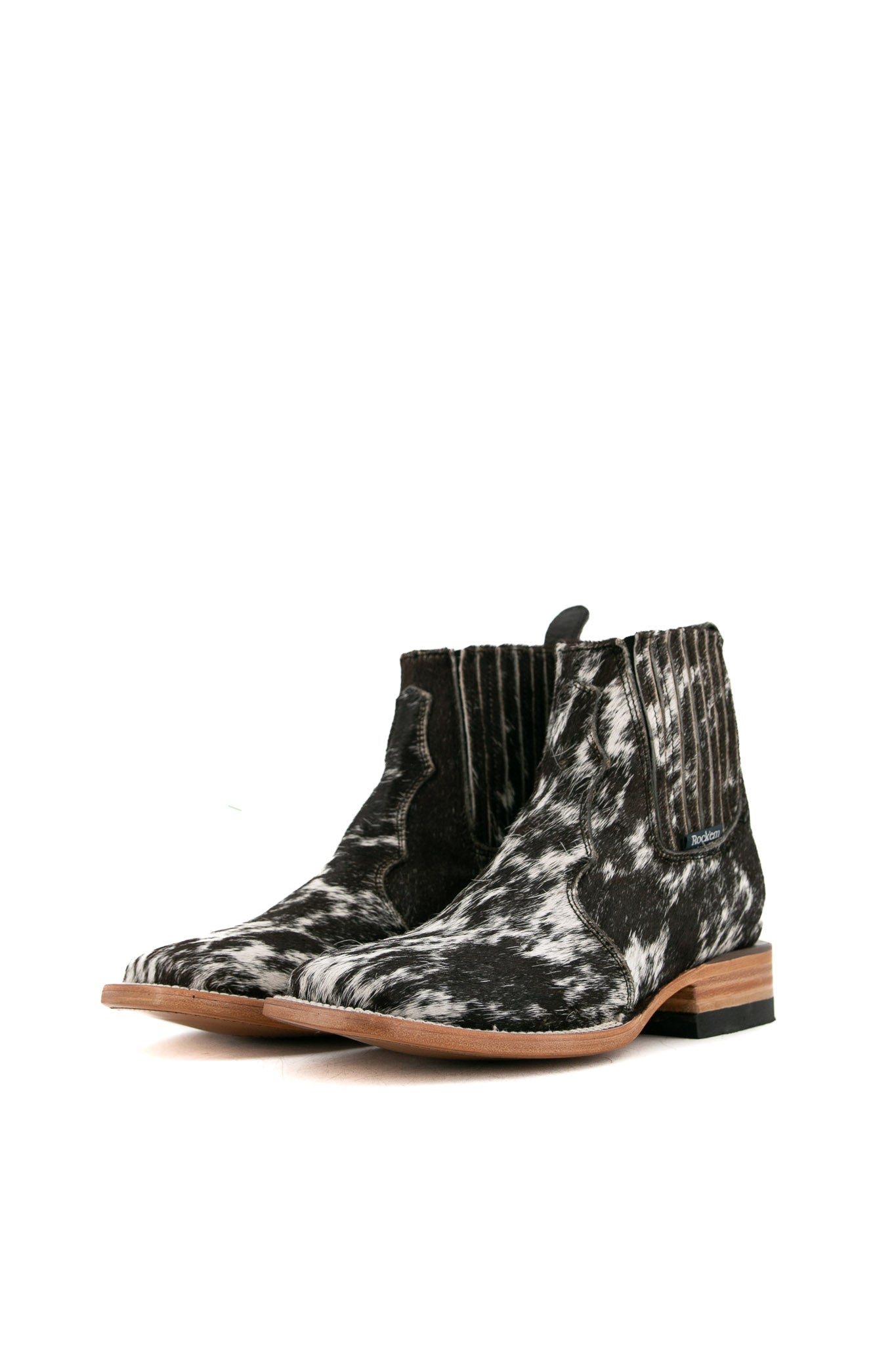 Women's Cowhide Square Toe Ankle Boots - Size 5, Comfortable & Stylish Western Booties for Everyday Wear, Perfect for Office, Dating & Casual Outfits