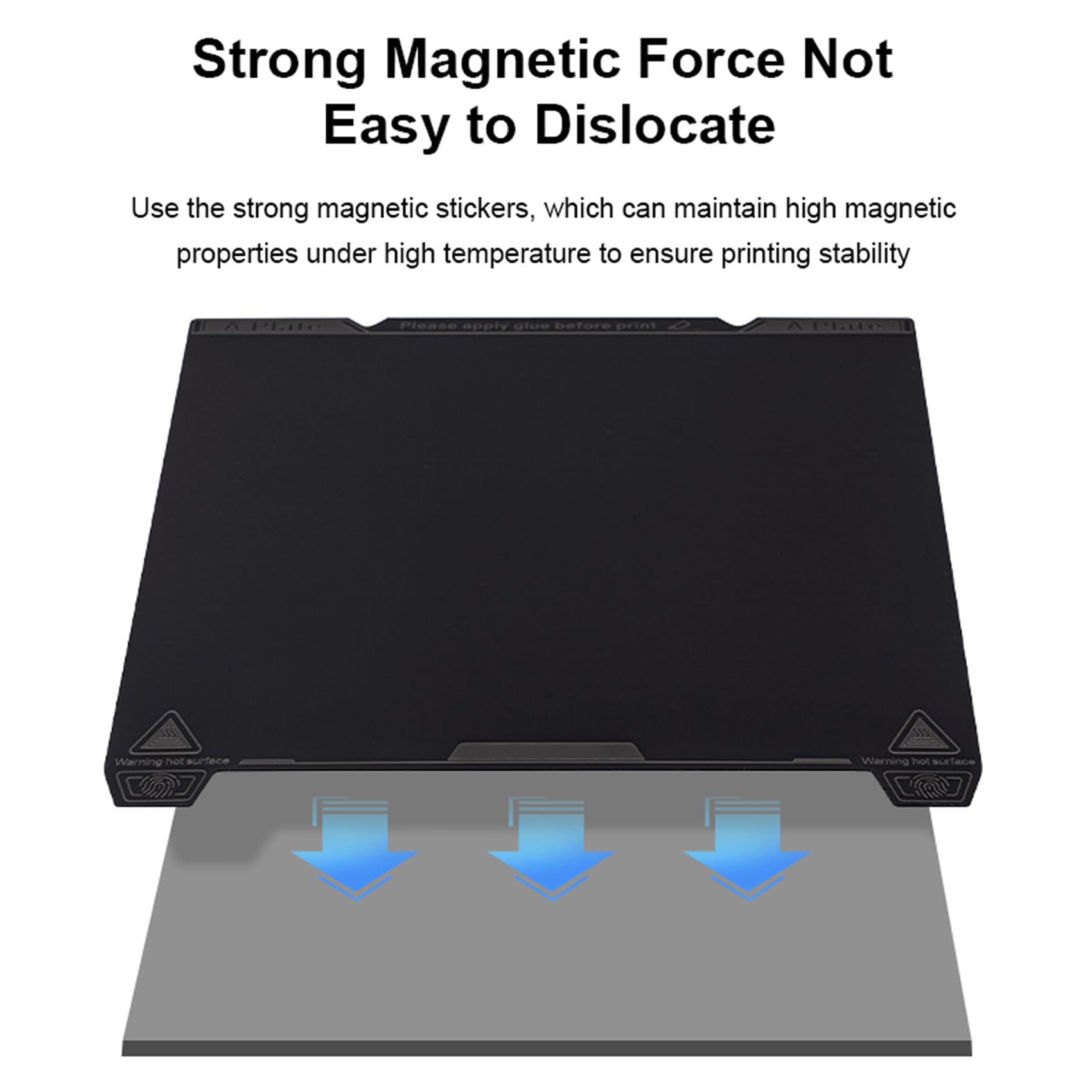 Smooth PEI Build Plate for K1 Max 3D Printer - 315x310mm Spring Steel Magnetic Print Bed with Ultra-Smooth Surface | Perfect for High-Precision ABS, PLA, PETG Printing & Rapid Prototyping