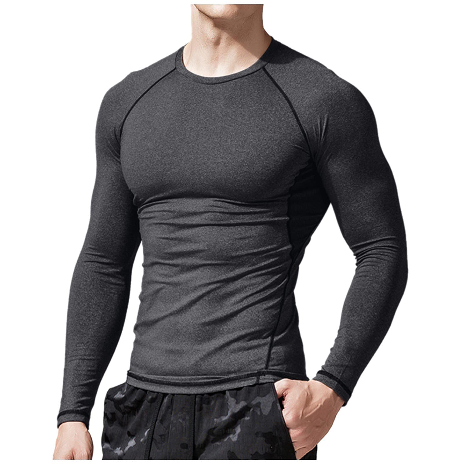 Gillberry & Cool Men's Quick-Dry Sports Pullover Shirt - Breathable Round Neck Athletic Tee for Workout & Casual Wear | Perfect for Gym, Running & Everyday Outfits