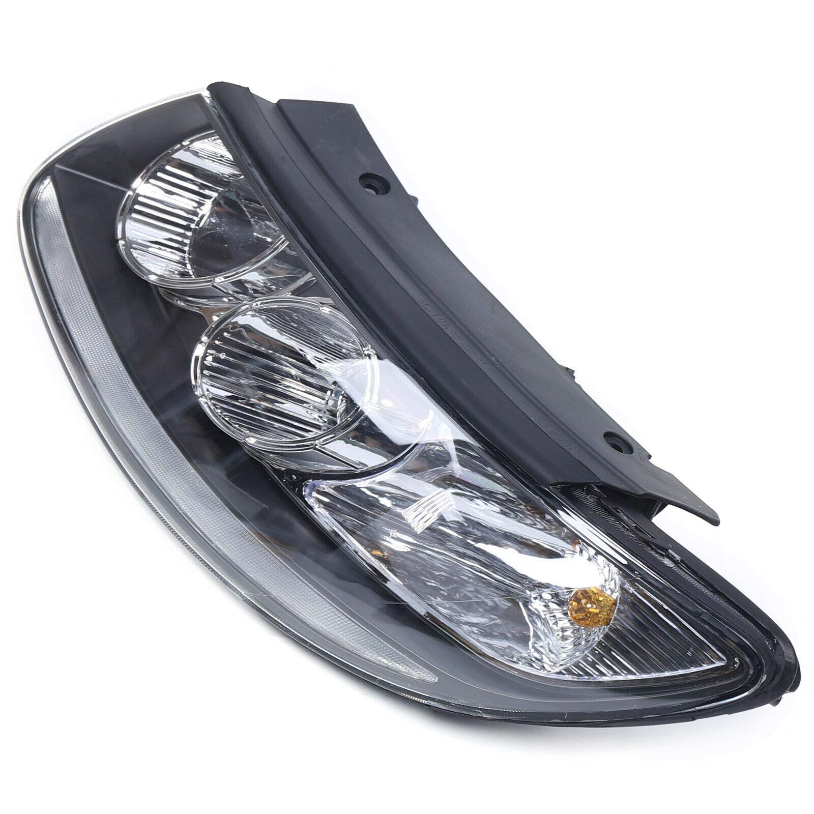 TBVECHI Headlight Assembly for 2007-2012 Hyundai Santa Fe - Halogen Clear Lens Headlight with Factory Black Housing (Driver Side) - Perfect for Night Driving and Replacement Parts