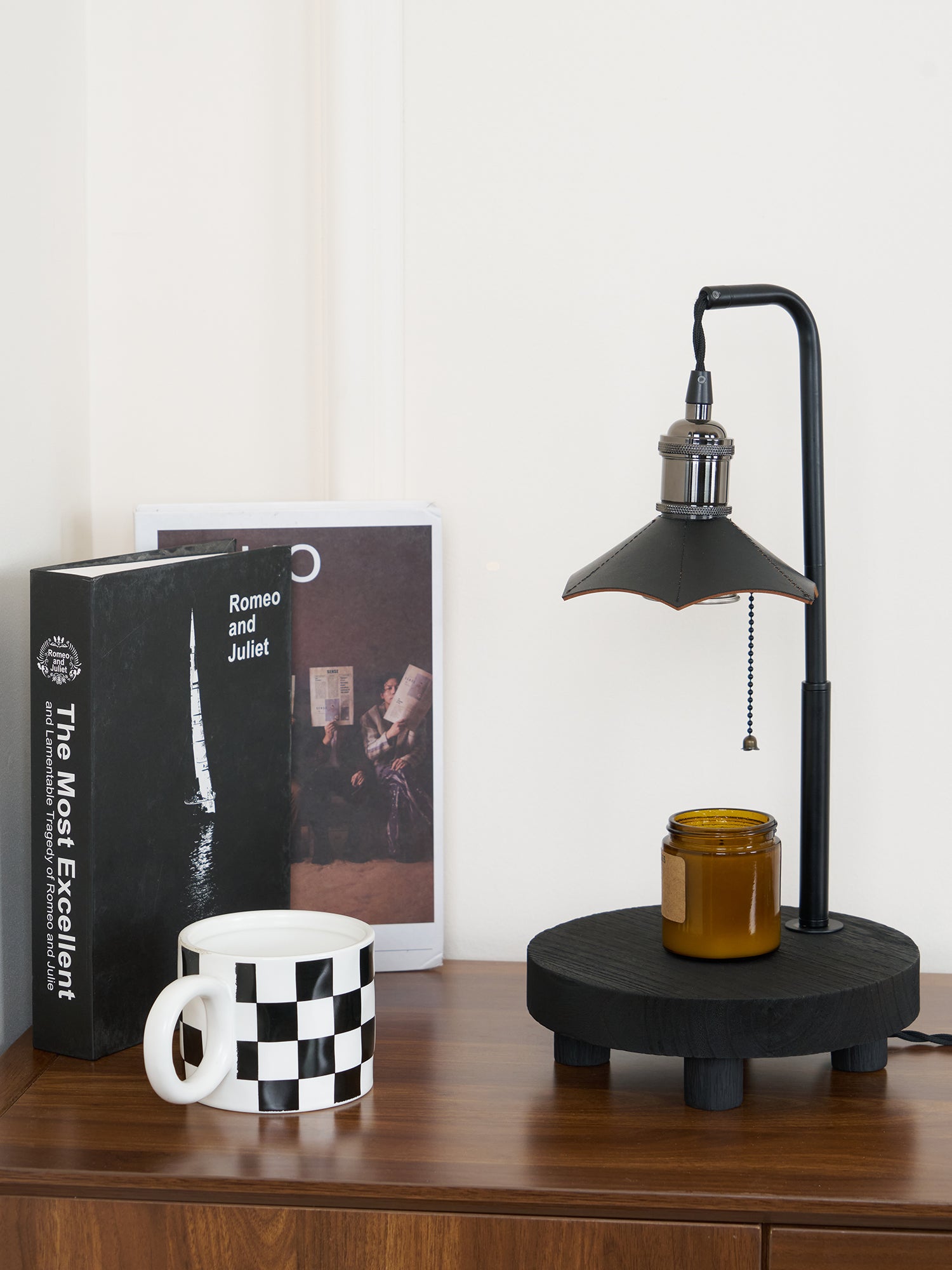 Handcrafted Cordero Wooden Stool Table Lamp - Rustic Home Decor for Bedroom, Living Room & Office - Multi-Functional Side Table with Warm Ambient Lighting
