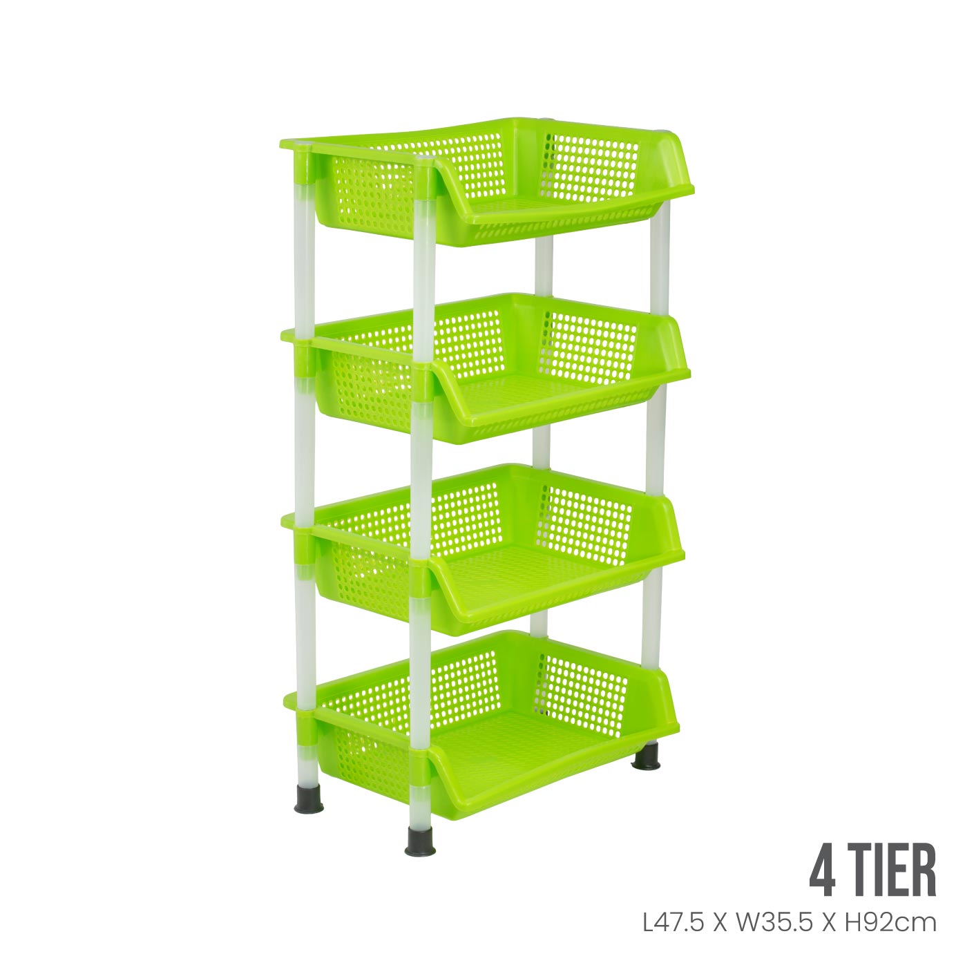 4 Tier Document Organizer Rack - Heavy Duty Metal File Holder for Office, Home, or School - Perfect for Organizing Papers, Folders, and Magazines