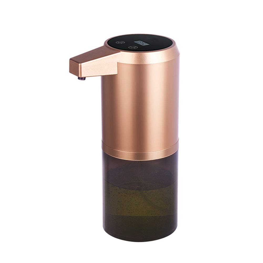 Automatic Touch-Free Soap Dispenser with USB Charging - 300ML Gold Hand Sanitizer Machine for Kitchen, Bathroom & Office - Energy Saving & Safe Induction Sensor for Contactless Hygiene
