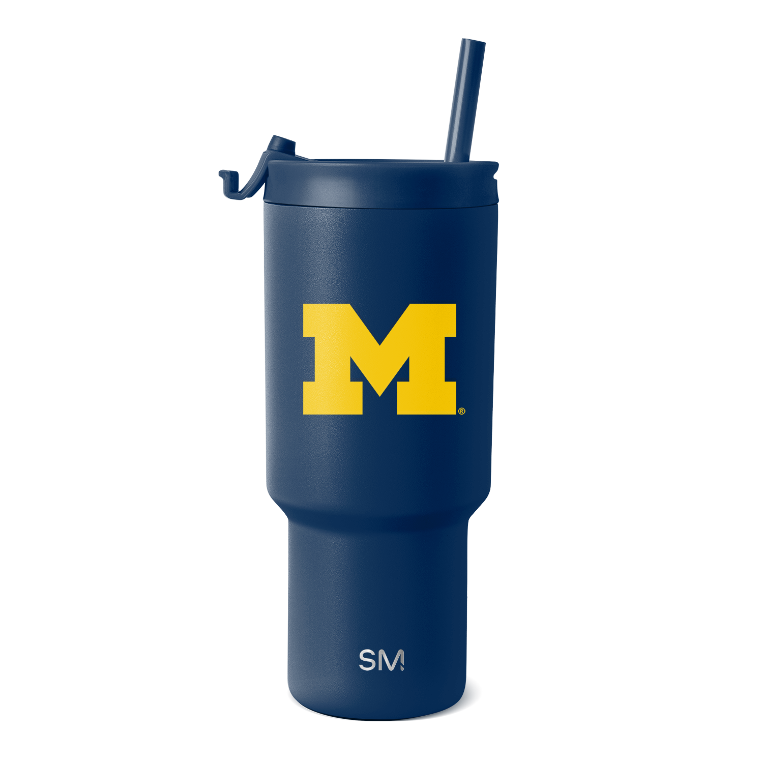 Collegiate Trek Tumbler - 20oz Insulated Stainless Steel Water Bottle with Straw Lid & Carabiner Clip | Leakproof Travel Mug for Hiking, Camping & College Campus Life