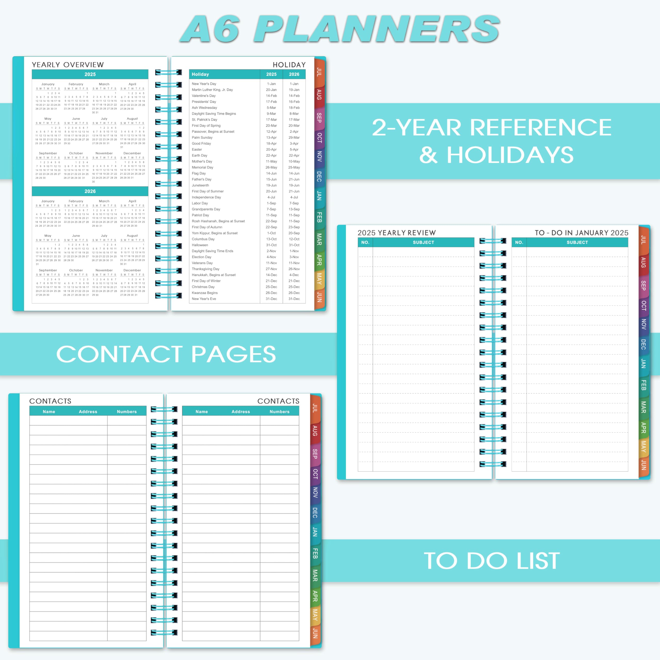 2025-2026 Pocket Planner Calendar - Weekly & Monthly Organizer for Purse, Wallet & Travel | July 2025 to June 2026 | 6.8