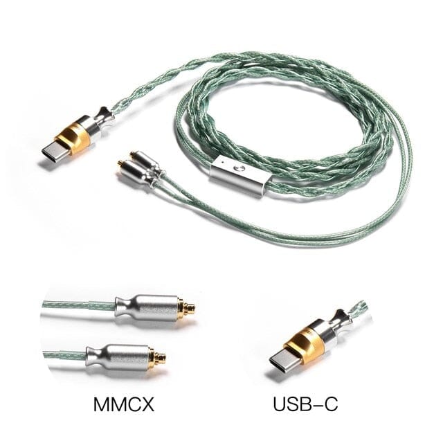 DD ddHiFi M120B All-in-One USB C & Lightning Earphone Upgrade Cable - MMCX & 0.78mm Connectors for HiFi Headphones - Perfect for Audiophiles, Travel, and Studio Use