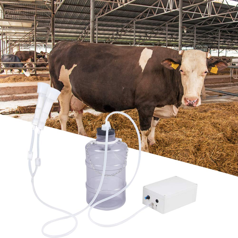 Electric Cow Milking Machine - Odorless Plastic Automatic Milker with Electric System for Dairy Farms (US Compliant) | Ideal for Small to Medium Dairy Farms & Homesteads