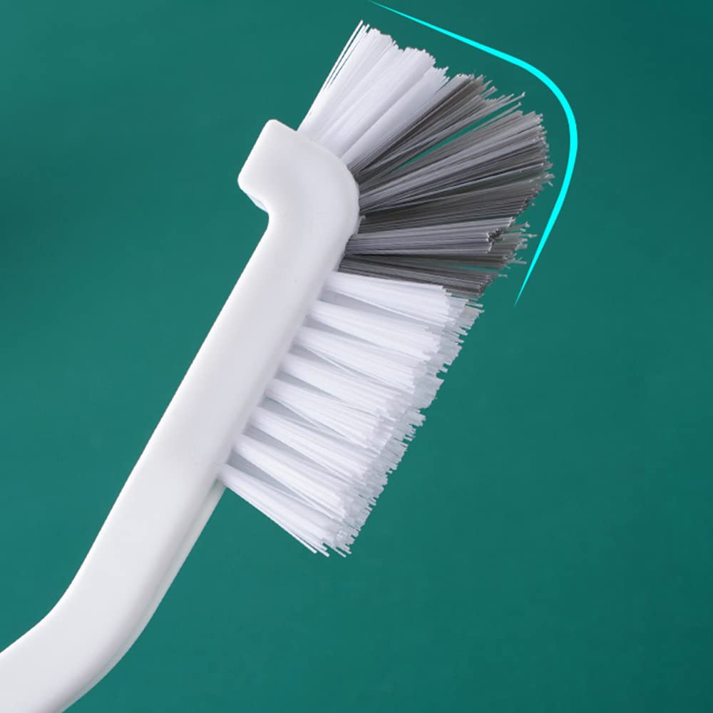 10-Pack Right Angle Kitchen Scrub Brushes - Stiff Bristle Dish Brush for Pots, Pans, Bottles & Tile Lines - Perfect for Cleaning Sinks, Juicers & Bathroom Corners - Heavy Duty Household Cleaning Brush Set