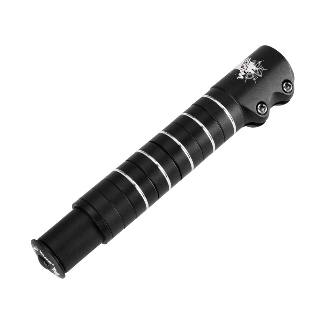 **Adjustable Bike Stem Riser - Aluminum Alloy Handlebar Extender for Mountain, Road, MTB, BMX & Fixie Bikes - Black | Perfect for Comfort & Height Adjustment**    *(Use Case: Ideal for cyclists seeking better posture, comfort, and control on long rides or rough terrains.)*
