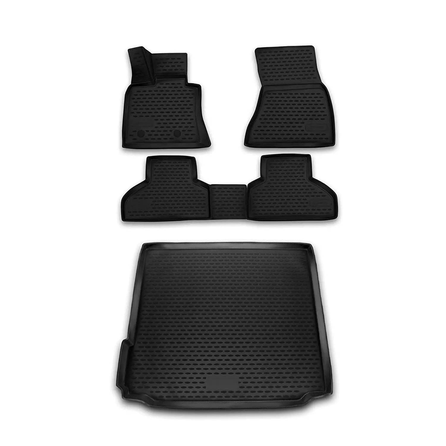 Premium 3D All-Weather Floor Mats & Cargo Liner Set for BMW X5 (2014-2018) - Custom Fit, Heavy Duty, Odorless Protection - Perfect for Daily Commutes, Road Trips & SUV Adventures