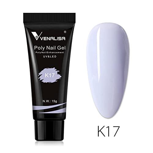 Venalisa Poly Builder Gel - 15g Professional Acrylic Nail Extension Gel for Strong & Natural-Looking Nails | Perfect for Salon, DIY Manicures & Nail Art (Color K17)