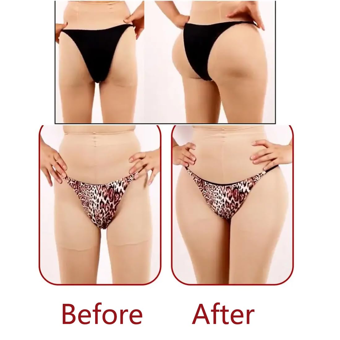 Mtoye Silicone Bigi Butt Hip Pads for Women - Fake Buttock Enhancer Shapewear, Lifting Panties & Hip Pads for Curvy Body - Perfect for Cosplay, Costumes & Everyday Wear