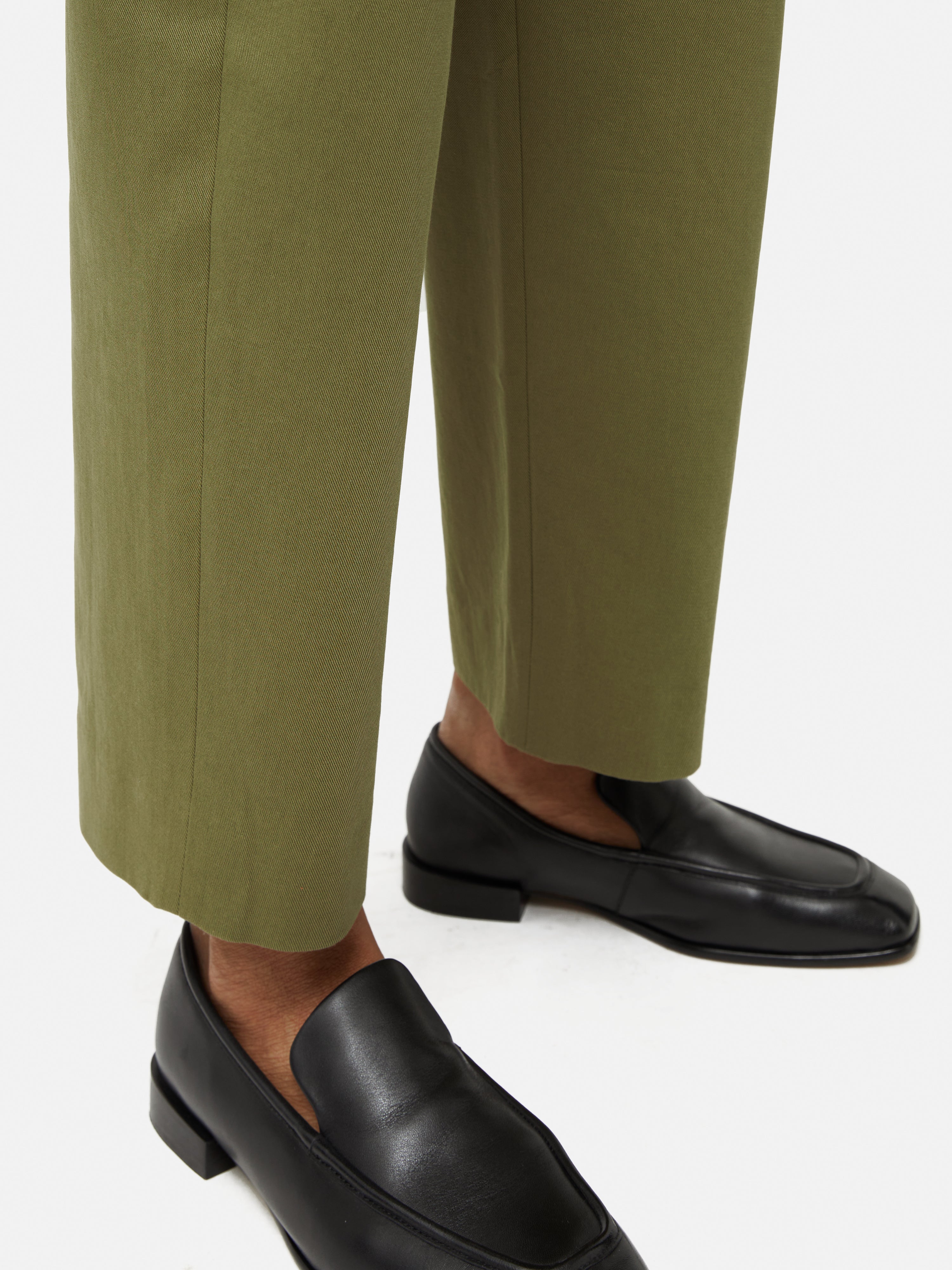 Premium Nevis Cotton Chino Pants for Men - Comfortable Slim Fit Casual Trousers in Olive Green | Perfect for Office Wear, Business Casual & Weekend Outings