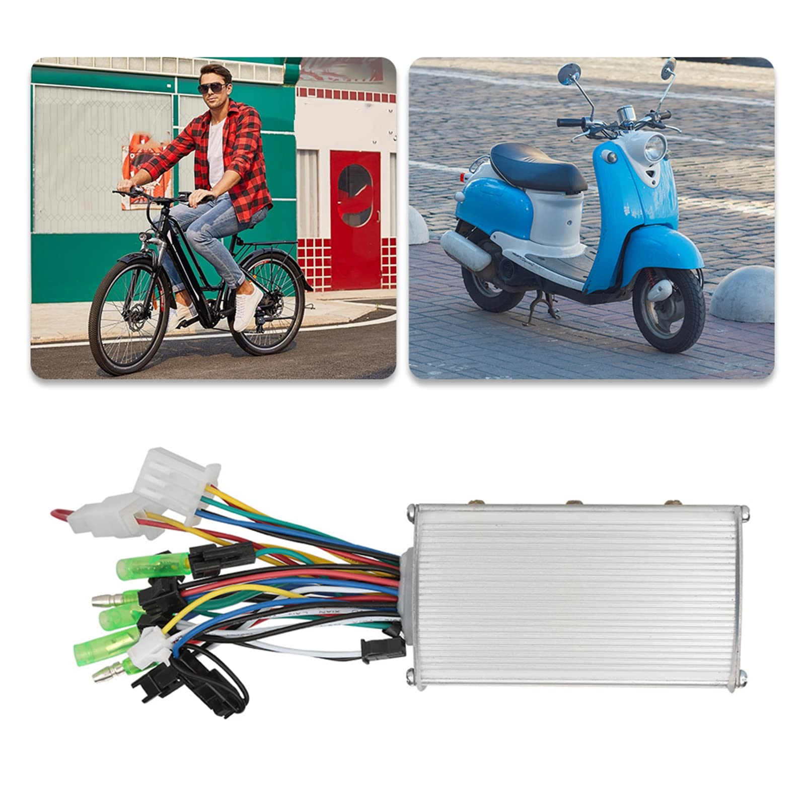 36V/48V 350W Brushless Motor Speed Controller for Electric Bicycles & Scooters - High Performance E-Bike Speed Regulator, Perfect for Commuting and Off-Road Adventures