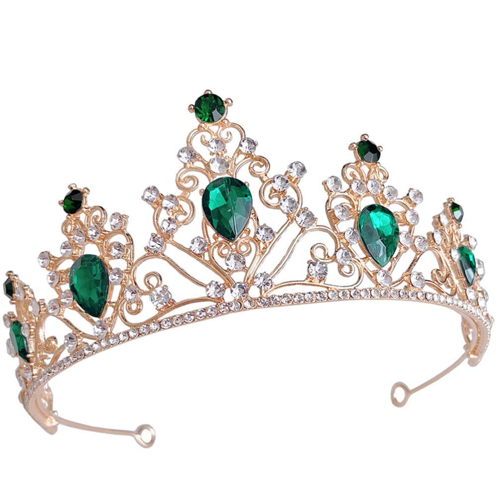 Sparkling Rhinestone Crystal Crown Tiara for Brides & Girls - Elegant Wedding Headdress, Princess Headpiece, Bridal Accessory - Perfect for Weddings, Banquets, Pageants & Special Occasions