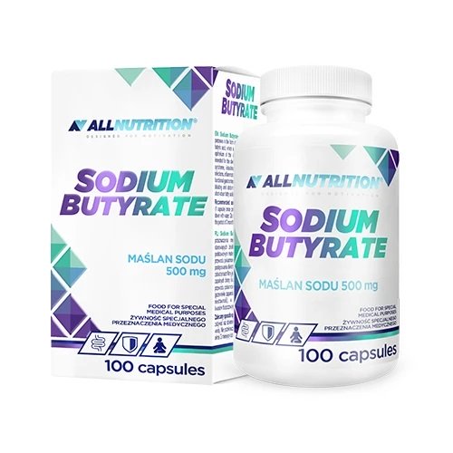 Allnutrition Sodium Butyrate 100 Capsules - Gut Health Supplement for Digestive Support & Immune System Boost - Perfect for IBS, Leaky Gut & Weight Management