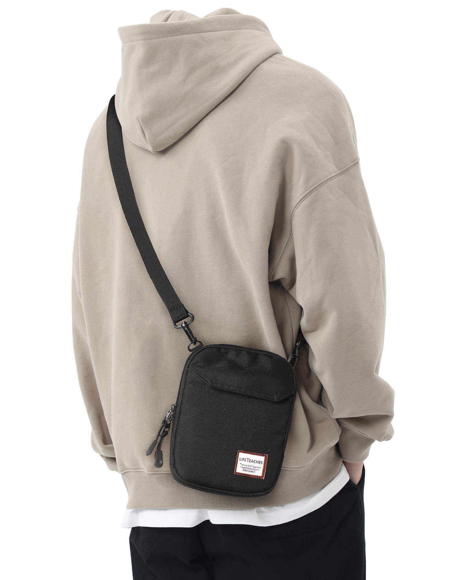 SEAFEW Mini Crossbody Bag for Men & Women - Small Messenger Satchel Shoulder Bag - Perfect for Travel, Work & Everyday Use