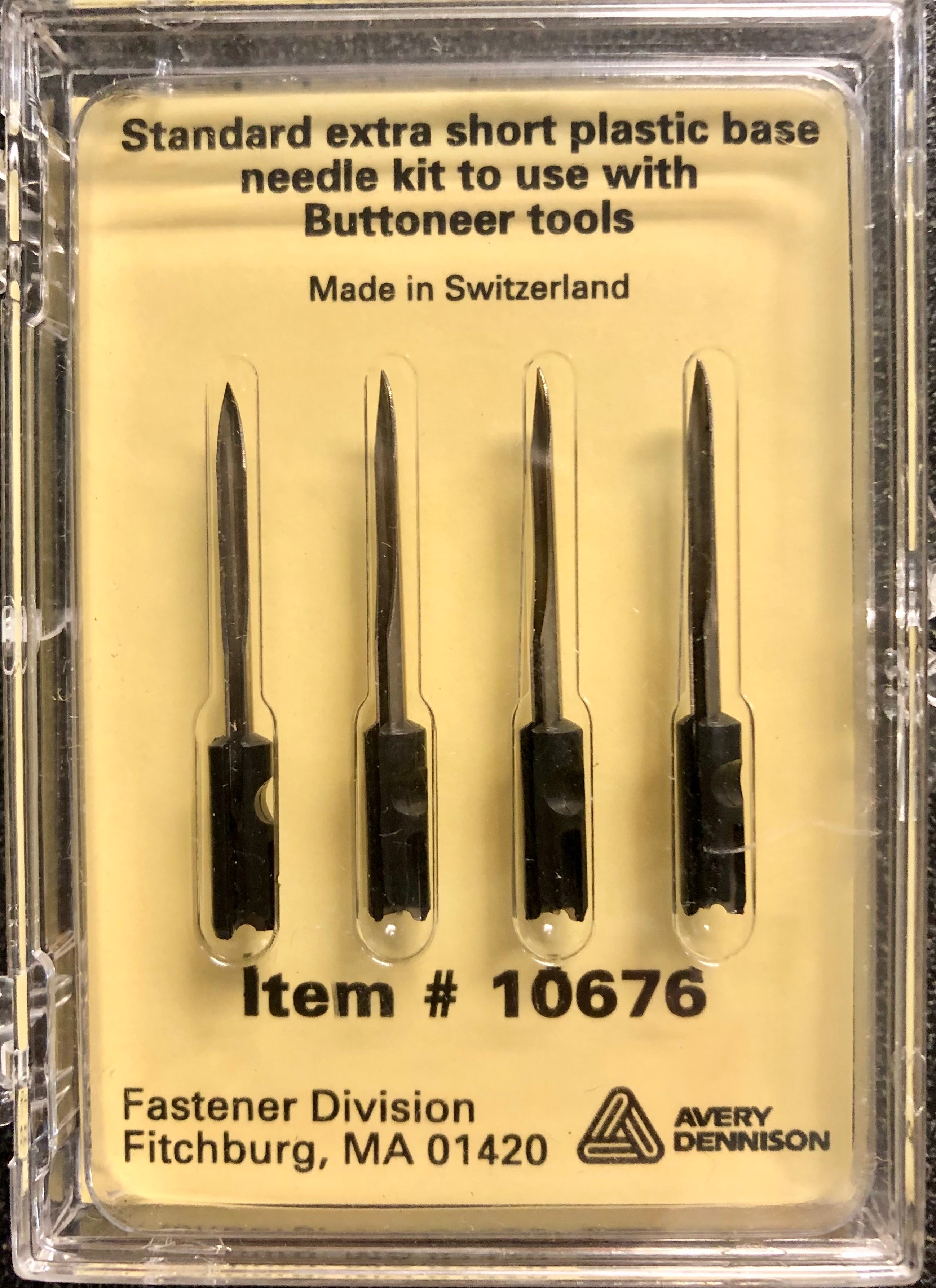 Industrial Button Attacher Needles #10676 - Heavy Duty Replacement Needles for Button Fastening Tools - Perfect for Sewing, Upholstery, and Clothing Repair