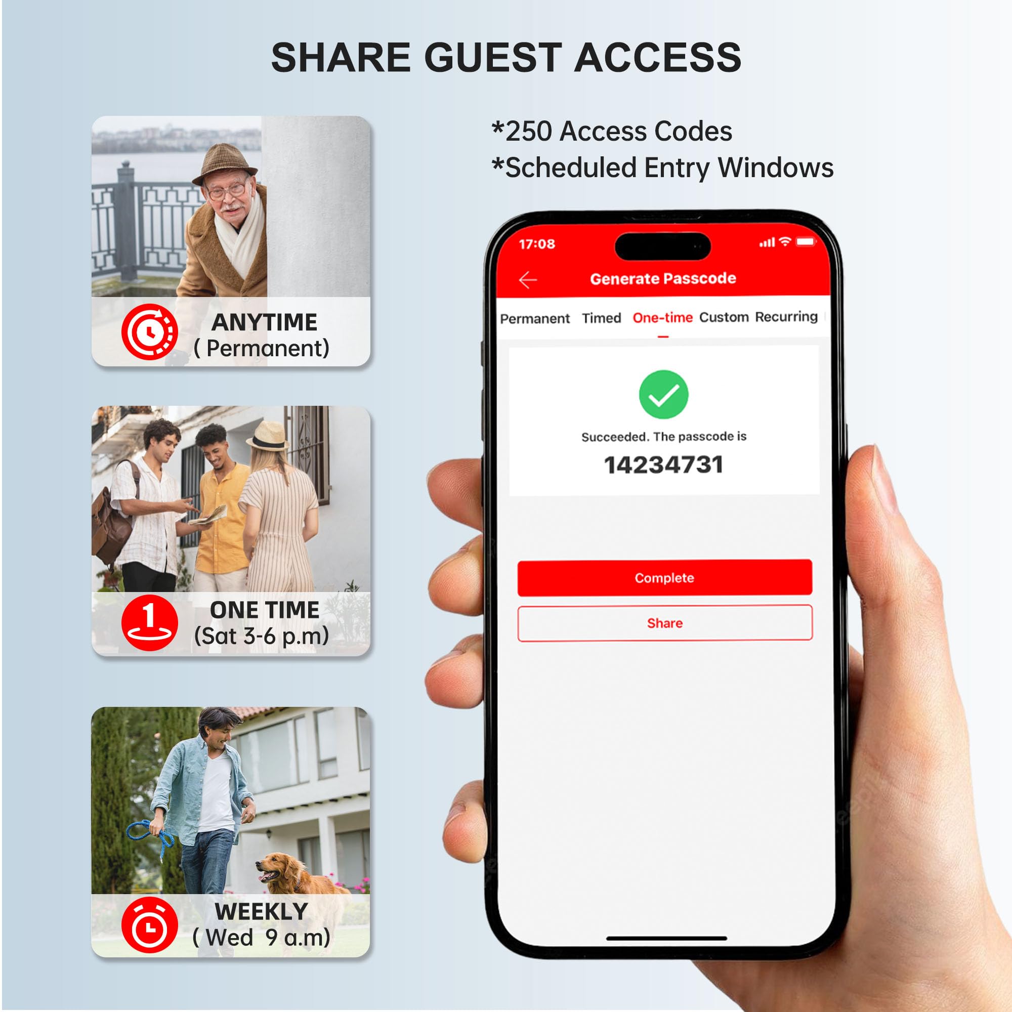 Hornbill Keyless Entry Wi-Fi Smart Lock with Fingerprint - Biometric Smart Deadbolt for Front Door & Exterior Doors - Keypad Entry & Auto-Lock - Matte Black Finish - Perfect for Rentals, Homes & Airbnbs