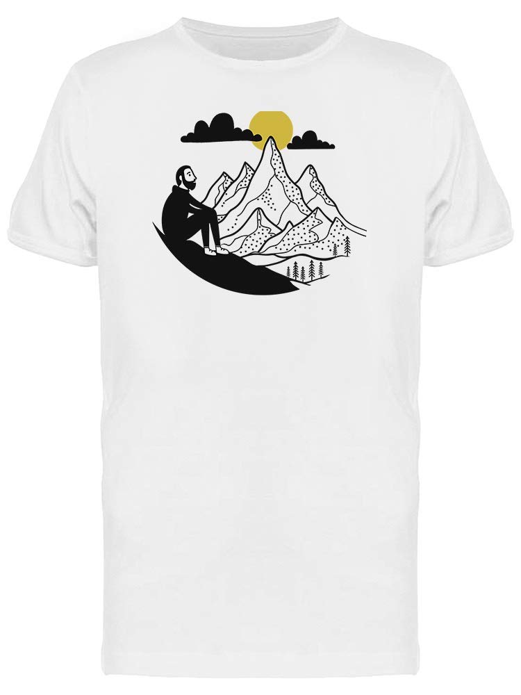 Men's Inspirational Travel Mountain T-Shirt - Comfortable Casual Tee for Hiking, Camping & Outdoor Adventures