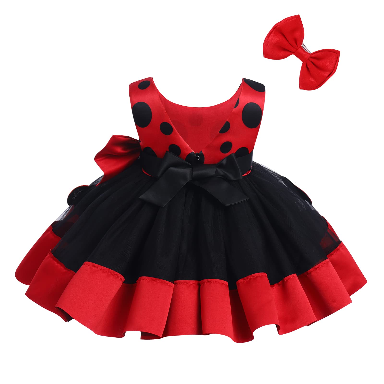 Baby Girl Princess Tutu Dress & Headband Set - Cake Smash Outfit, 1st Birthday Photoshoot, Baptism Dress - Perfect for Birthday Parties & Special Occasions