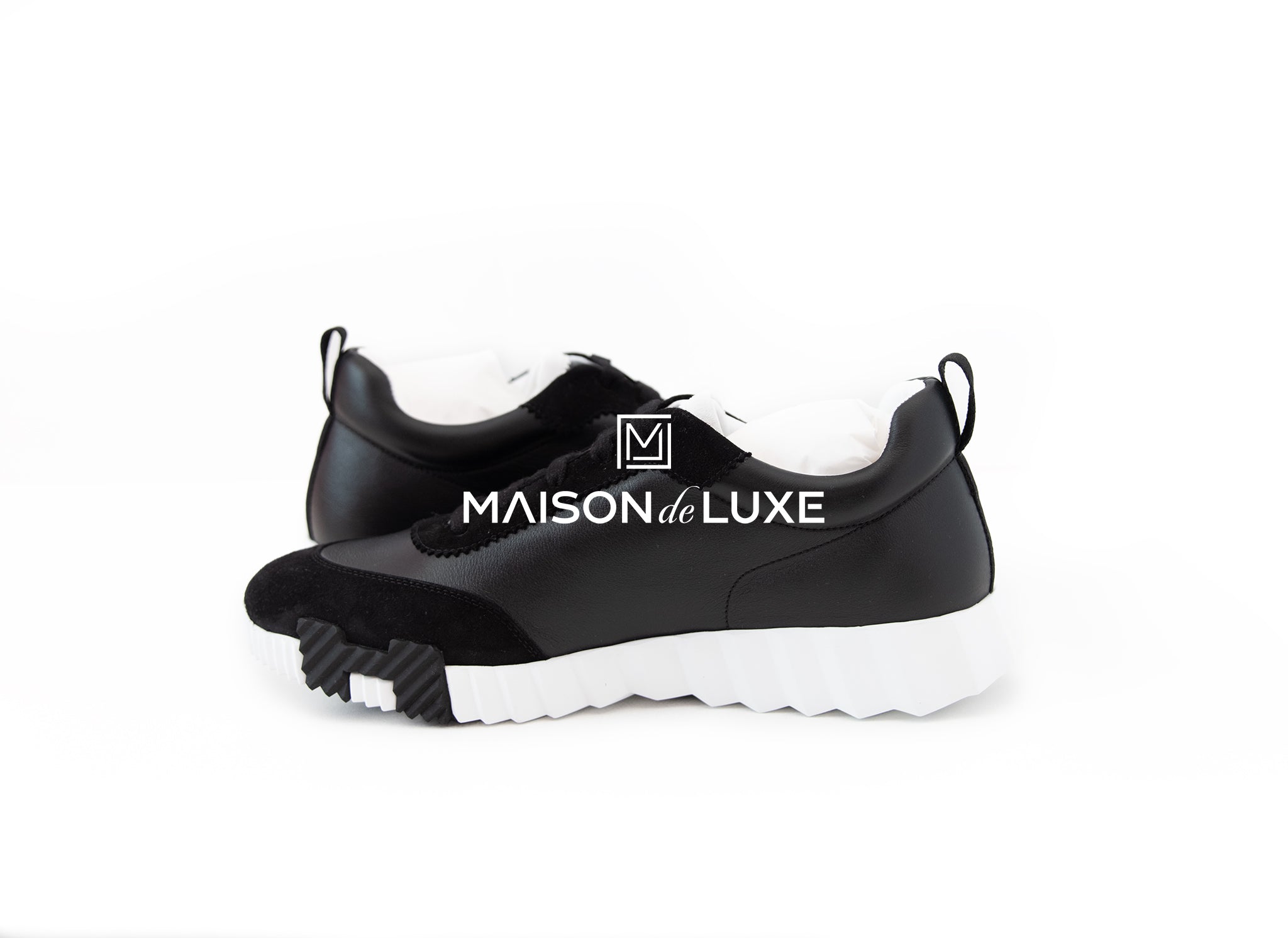 Hermes Men's Black Bouncing 42 Sneakers - Luxury Casual Shoes for Men | Perfect for Business, Travel & Everyday Wear