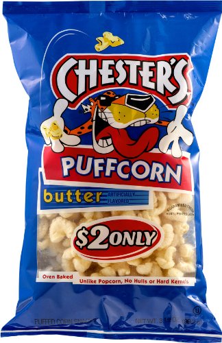 Chester's Butter Flavored Puffcorn Snacks - 3.5oz Bags (Pack of 12) | Delicious Buttery Corn Puffs | Perfect for Parties, Movie Nights & On-the-Go Snacking