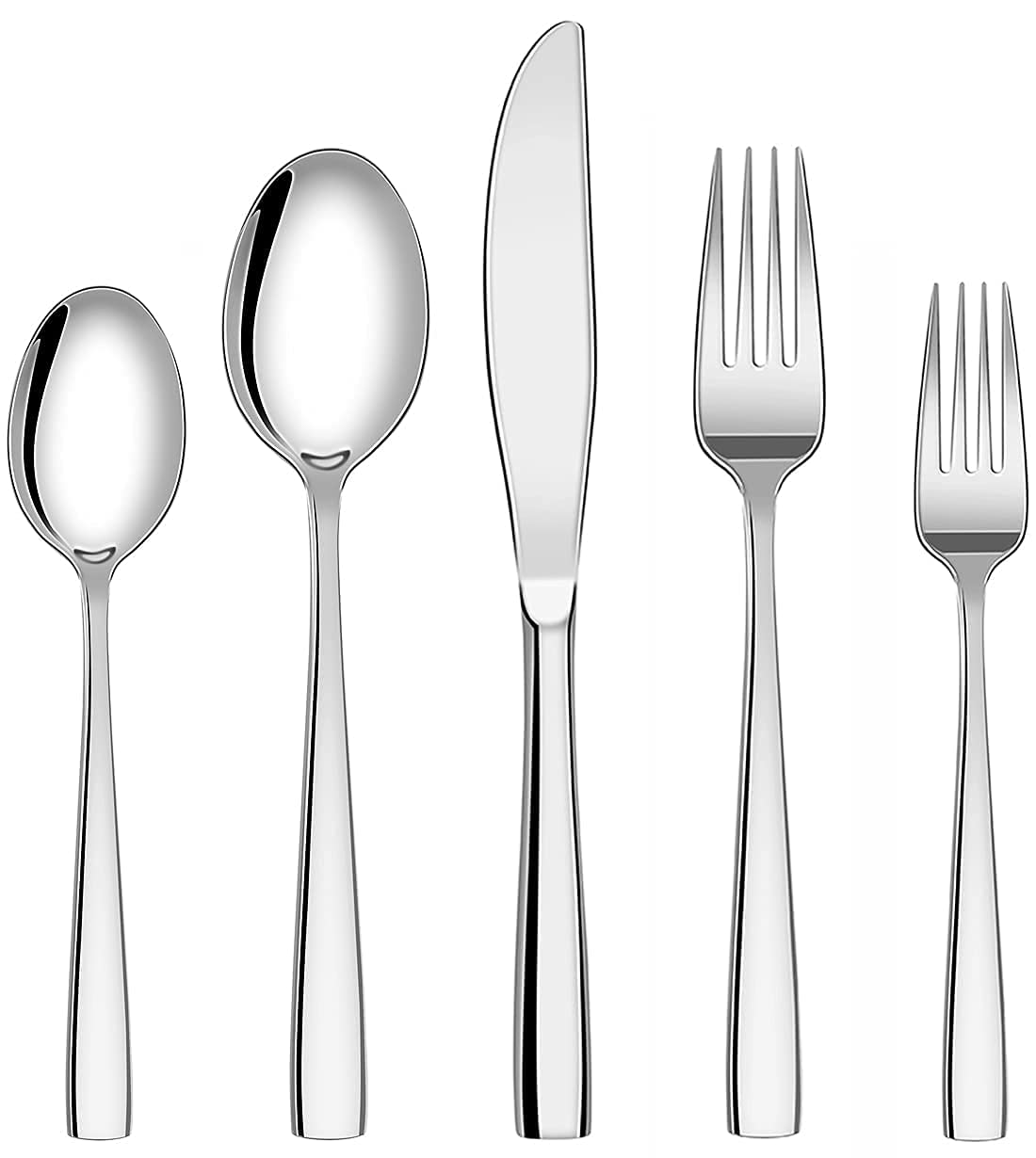 Premium 60-Piece Stainless Steel Silverware Flatware Set - Elegant Luxury Cutlery for 12 People, Dishwasher Safe | Perfect for Dinner Parties, Weddings & Everyday Dining