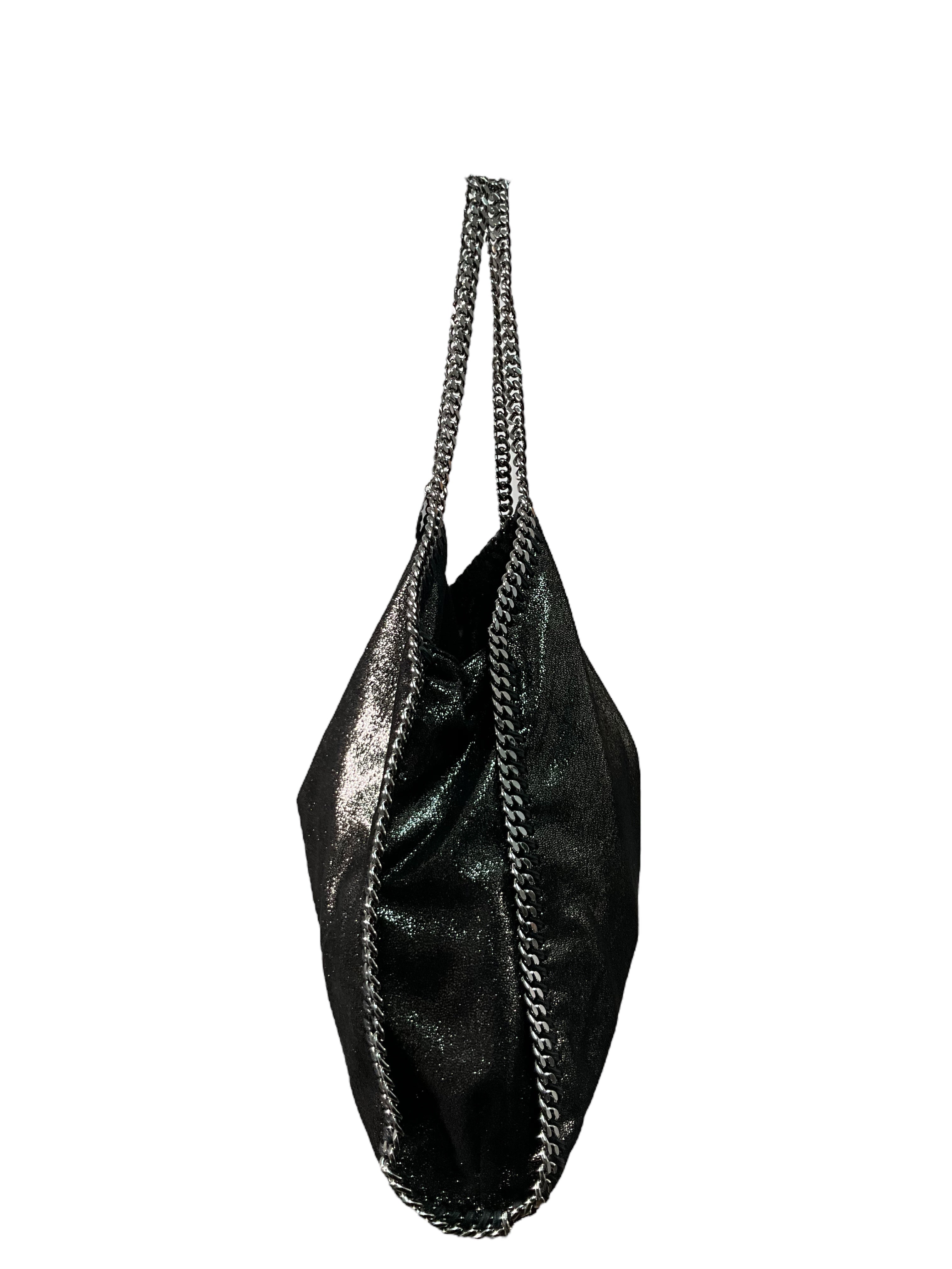 Stella McCartney Falabella Shiny Dotted Chamois Leather Tote Bag for Women - Stylish Designer Handbag for Work, Travel & Everyday Use