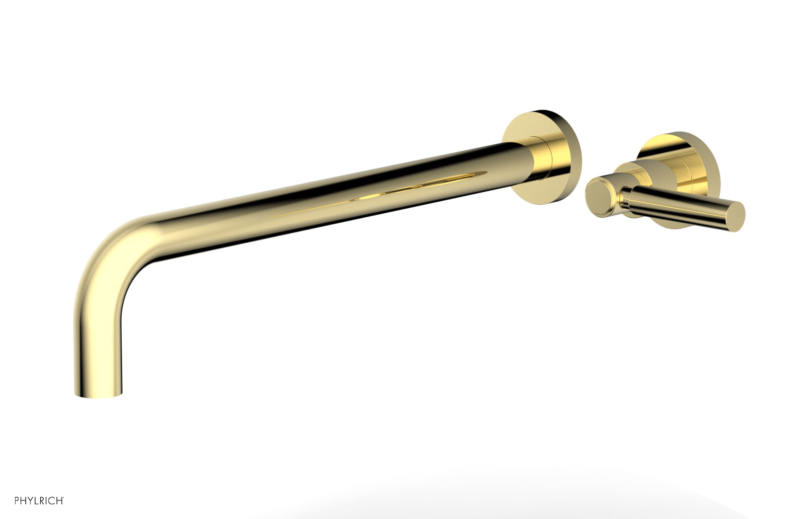 Basic 14 Single Handle Wall Mounted Lavatory Faucet Set with Lever Handle D130 18 - Perfect for Bathroom Sink, Powder Room, and Guest Bath Installation