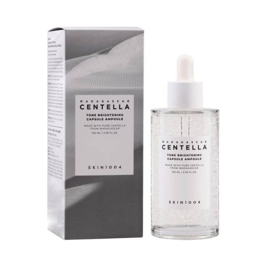 SKIN1004 Madagascar Centella Tone Brightening Capsule Ampoule - Brightening Serum for Dull Skin & Hyperpigmentation | Korean Skincare for Glowing Complexion | Day & Night Use