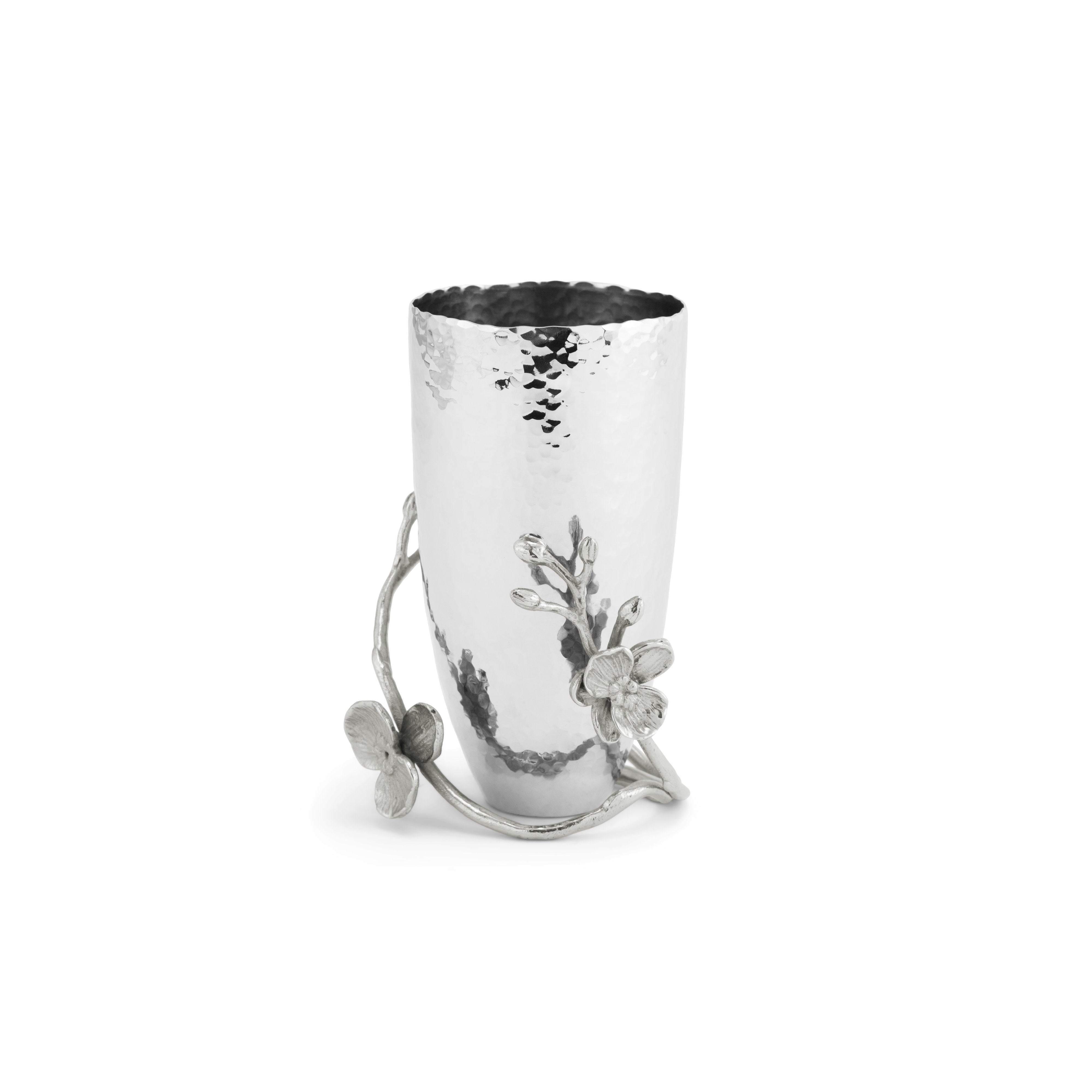 Elegant White Orchid Vase - Small Ceramic Flower Pot for Home Decor, Wedding Centerpiece & Office Desk Accessory