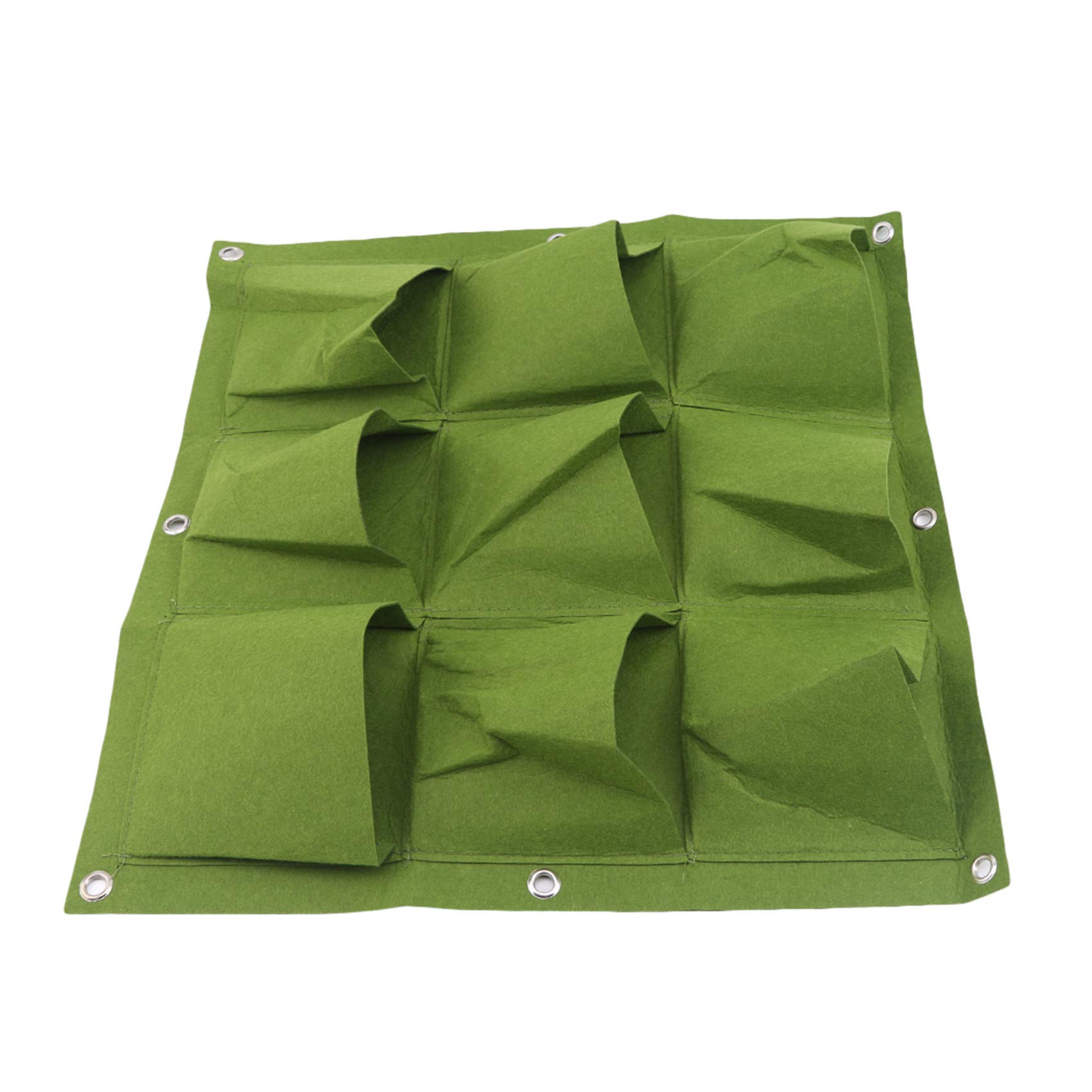 LeeZAKA Hanging Vertical Garden Wall Planter - 9 Pocket Wall Mounted Plant Bags for Indoor/Outdoor Decor - Perfect for Small Space Gardening, Balcony, Patio & Home Decoration