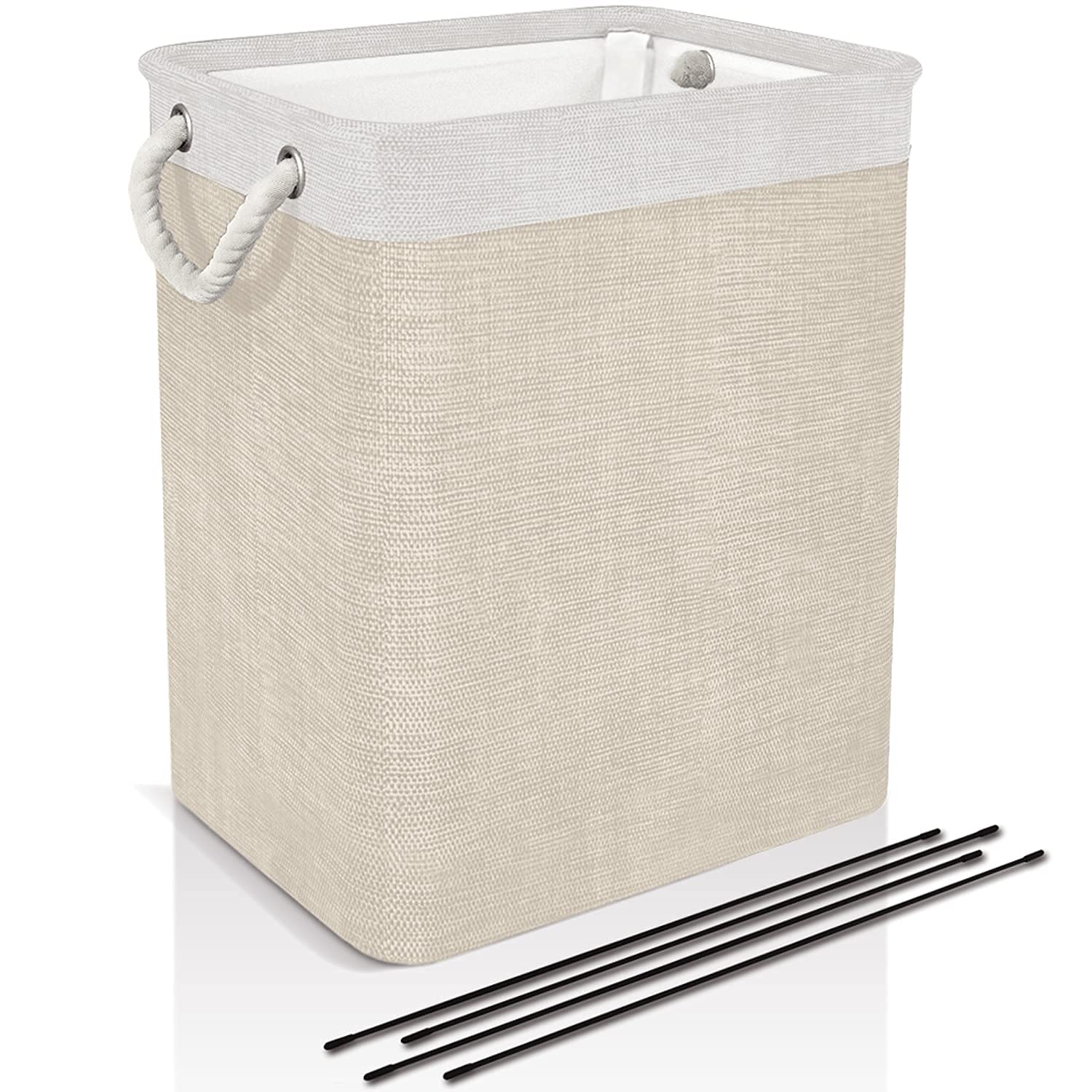 Collapsible Laundry Basket with Handles & Brackets - Small/Large/Tall Clothes Hamper for Kids, Girls - Foldable Washing Bin with Built-in Lining - Perfect for Bedroom, Dorm, Toy & Clothing Storage - Ideal for Home Organization & Space Saving