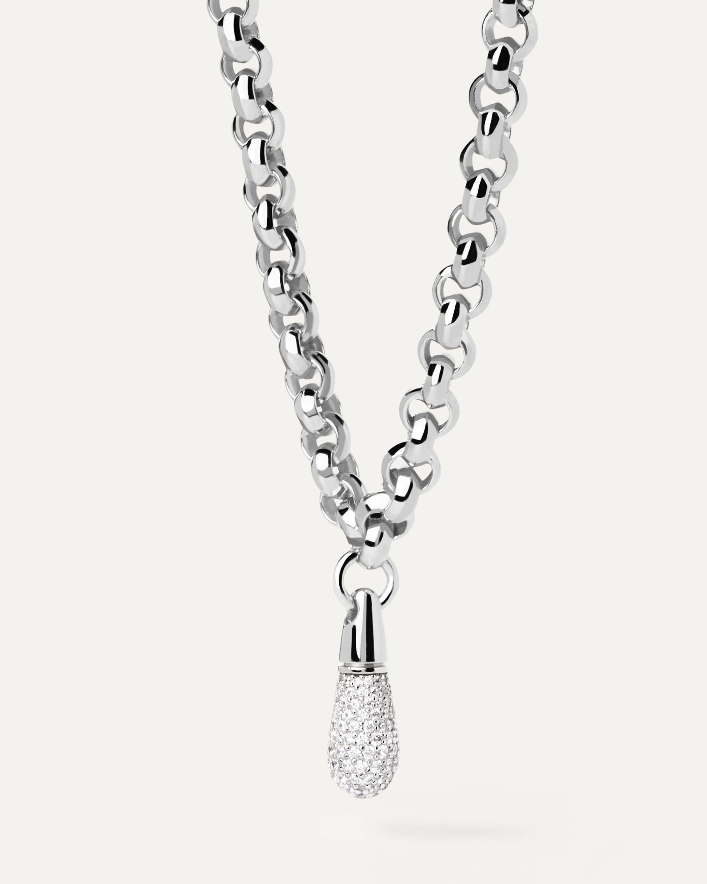 Jazz Silver Chain Necklace for Women - Sterling Silver 925 Layering Necklace, Dainty Minimalist Jewelry Gift for Her - Perfect for Everyday Wear, Date Night & Special Occasions