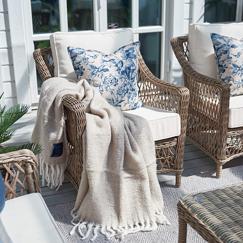 Artwood Marbella Outdoor Armchair - Waterproof Wicker Patio Chair with Cushion, Modern Garden Lounge Furniture for Poolside, Deck, or Backyard Relaxation
