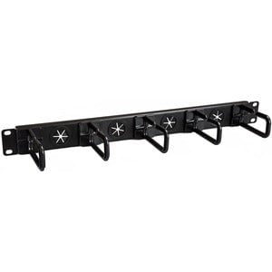 1U Server Rack Cable Management Panel - Organize Network & KVM Cables for Data Center, Server Room, and Home Office Rack Setup