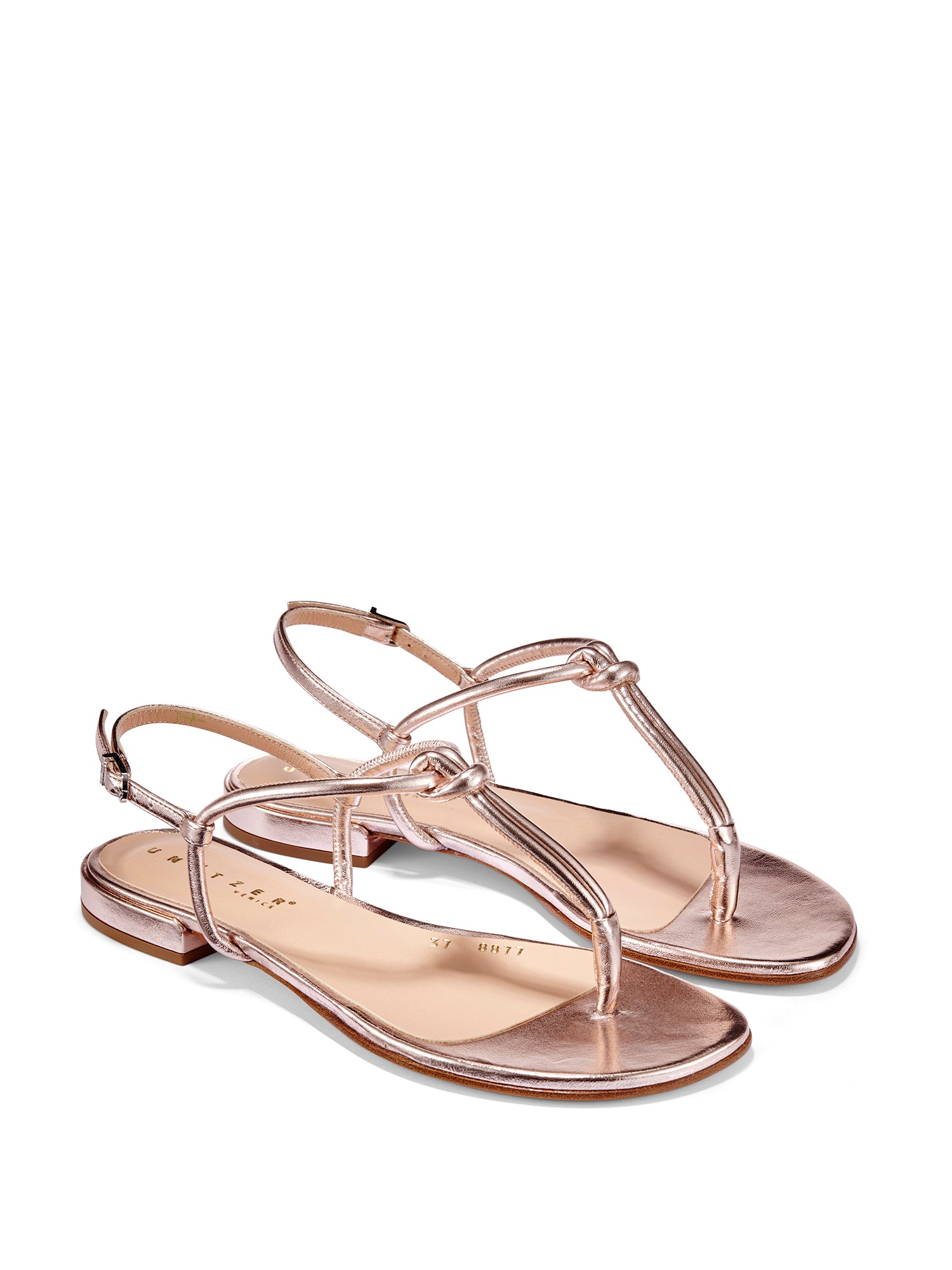 Delia Women's Nappa Leather Knot Sandals - Comfortable Summer Casual Shoes for Beach, Vacation & Daily Wear