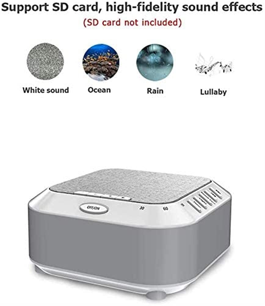 High Fidelity White Noise Machine with 5 Soothing Sounds & Sleep Timer - Perfect for Baby Sleep, Kids, Adults, Travel, Office & Home Use - Create Relaxing Ambience for Better Sleep, Focus & Stress Relief