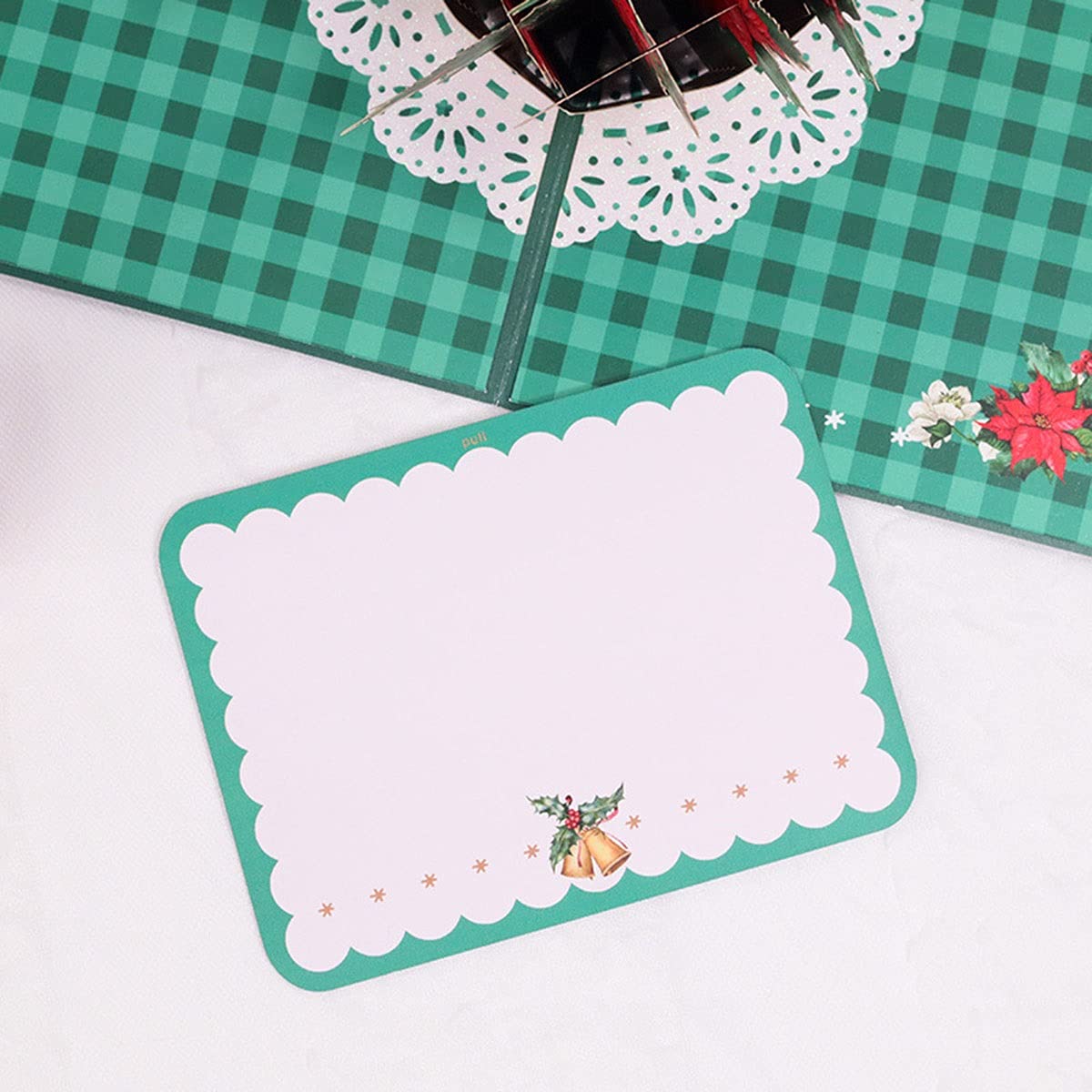 3D Pop-Up Christmas Greeting Cards Set of 5 - Festive Holiday Cards for Christmas, Thanksgiving & New Year Parties - Perfect for Family Gatherings, Office Celebrations & Seasonal Wishes