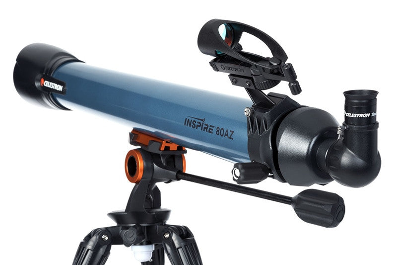 Celestron Inspire 80AZ Refractor Telescope - 80mm Aperture Astronomy Telescope for Beginners & Adults, Portable for Stargazing, Bird Watching & Travel - Perfect for Backyard, Camping & Outdoor Adventures