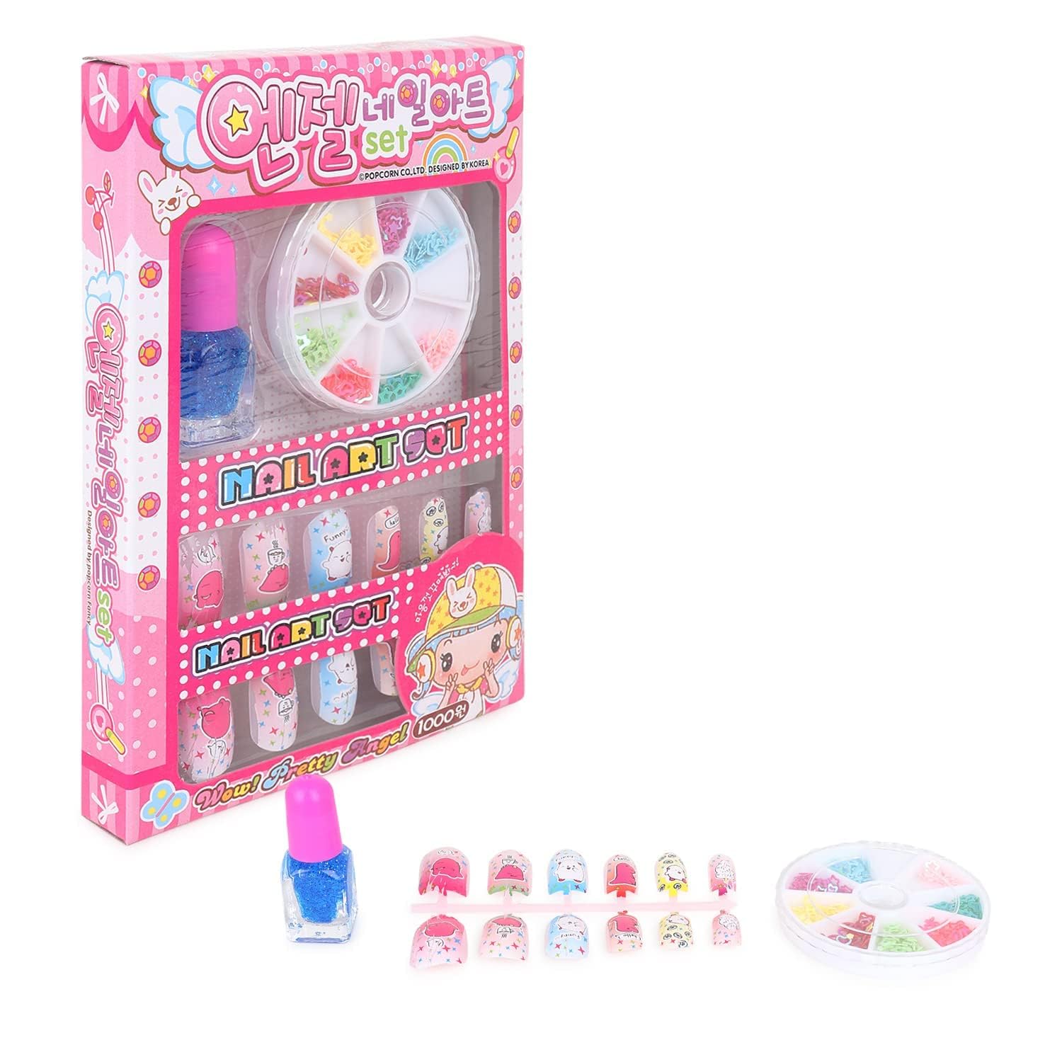 V.I.C Real Cosmetic Kids Makeup Kit for Girls - Washable Play Makeup Set with Nail Art Box | Perfect Gift for 3-7 Year Old Girls | Birthday Party, Dress-Up & Pretend Play