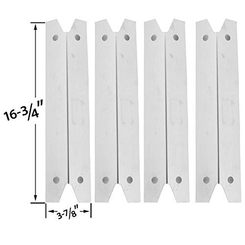 Brinkmann 810-8401-S Grill Replacement Parts Kit - 4 Stainless Steel Heat Plates, 4 Burners & Cooking Grates | Compatible with Brinkmann Grills | Perfect for Outdoor BBQ, Backyard Cooking & Patio Parties