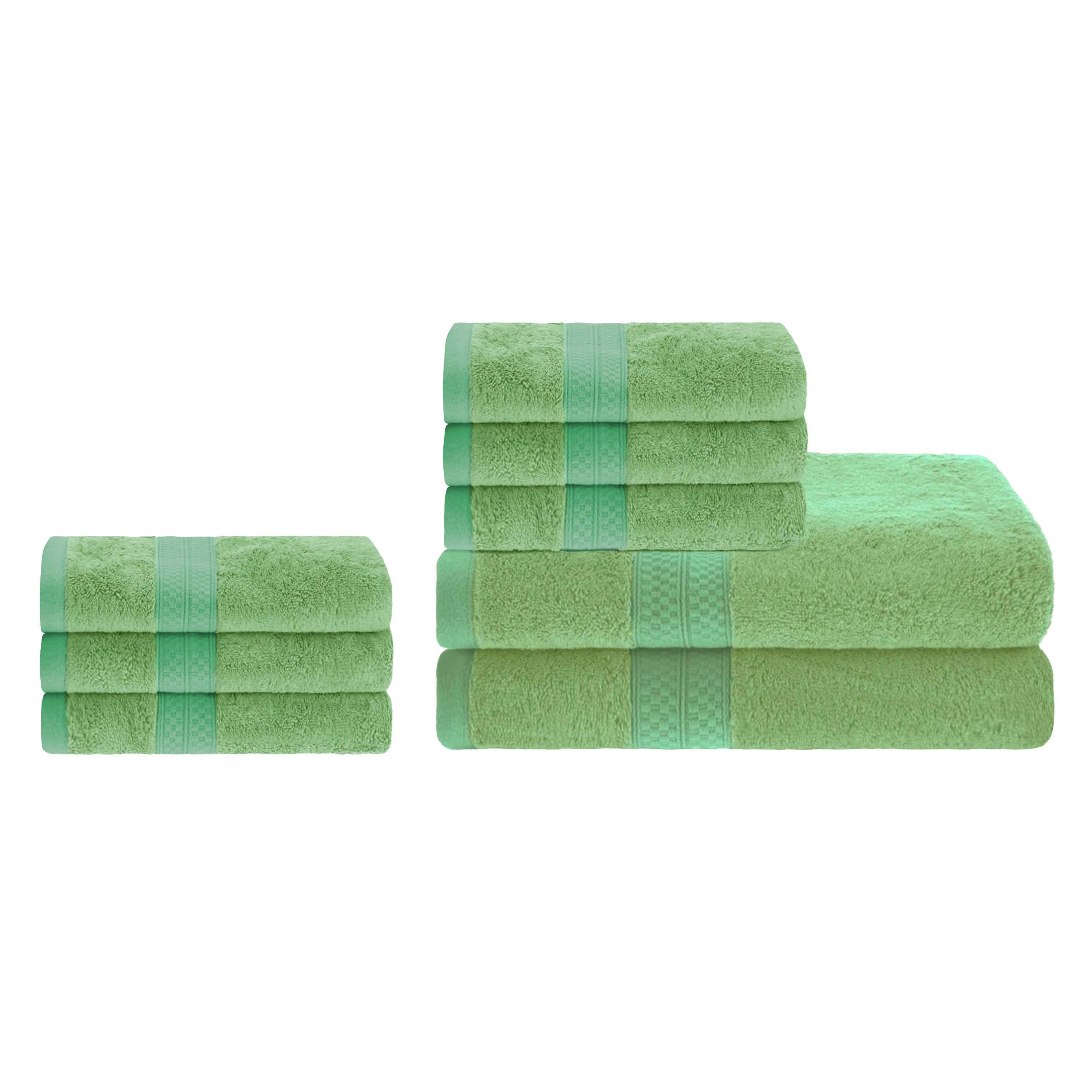 Ultra Soft Rayon Bamboo Cotton Blend Bath & Hand Towel Set | Eco-Friendly, Absorbent & Luxurious for Spa, Bathroom & Guest Use