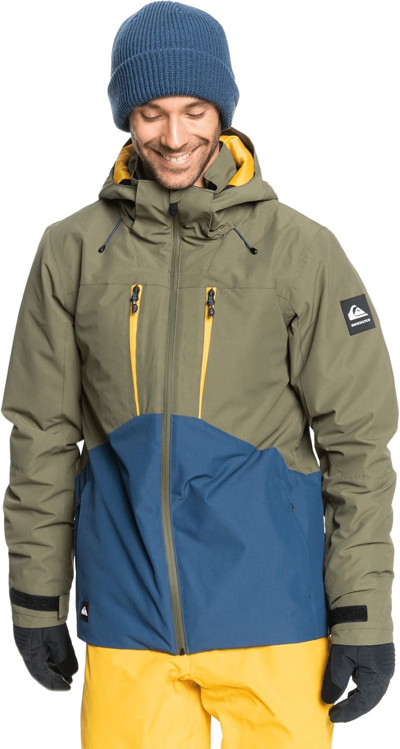 Quiksilver Mission Plus Men's Waterproof Jacket - Lightweight Windbreaker for Hiking, Camping & Outdoor Adventures