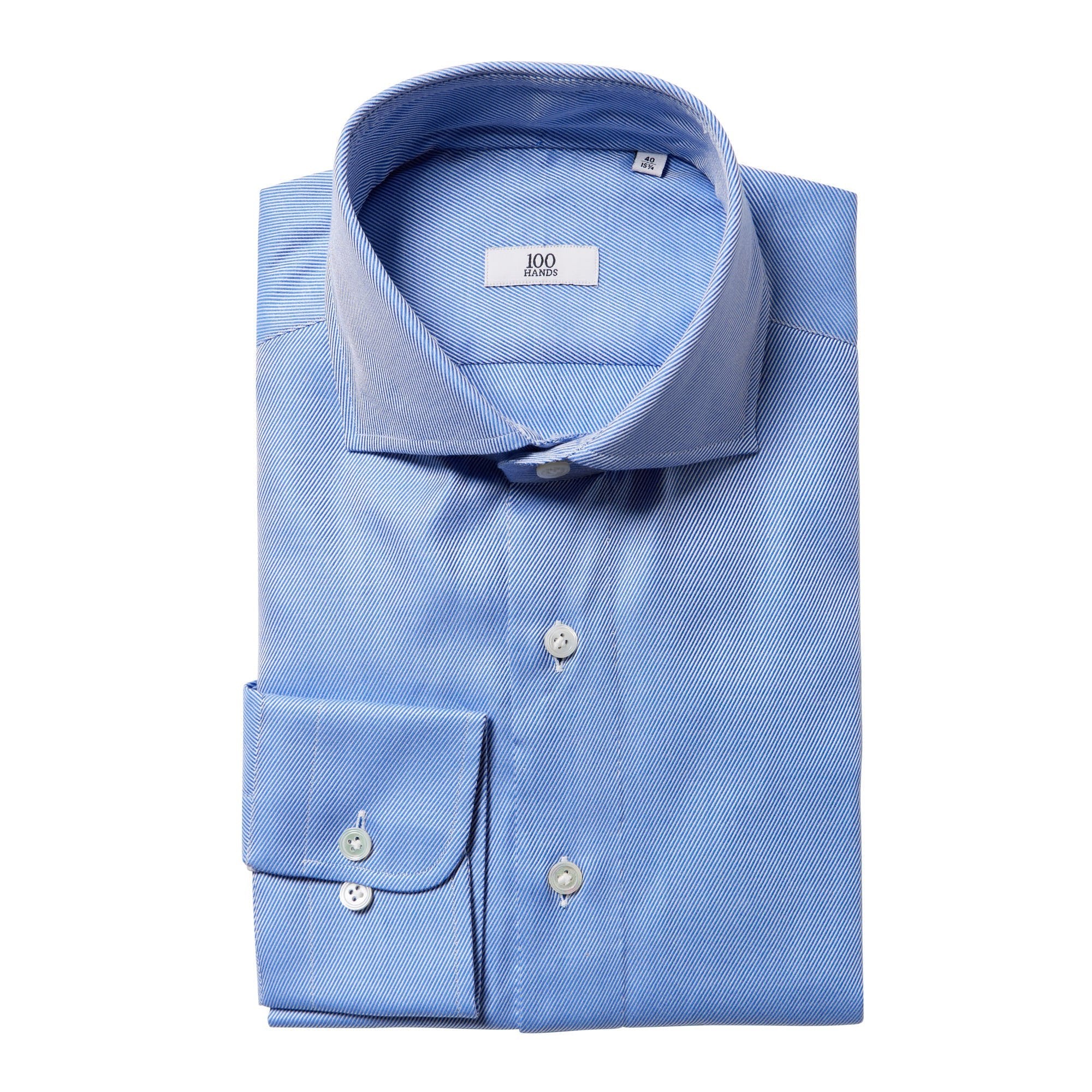 HENRY SARTORIAL X 100 HANDS Premium Twill Shirt for Men - Dark Blue Casual Button Down Shirt | Office Wear, Business Casual & Weekend Outfits
