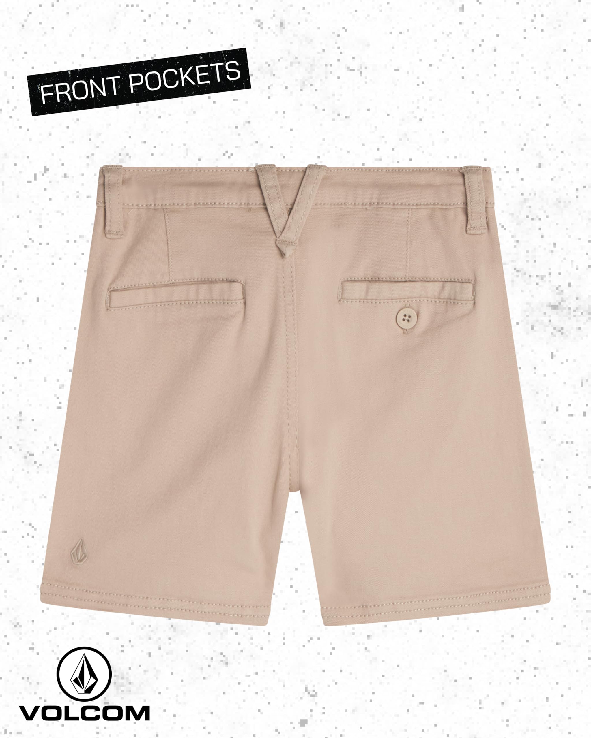 Volcom Baby Boys' 2-Piece Outfit Set - Short Sleeve Linen Button Down Shirt & Stretch Twill Shorts | Comfortable Summer Playwear for Toddlers, Beach & Outdoor Activities